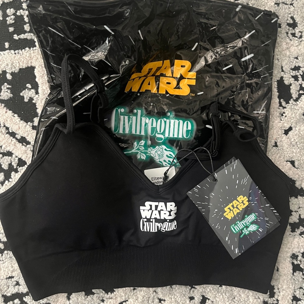 Star Wars x Civil Regime Black Women's Bralette Top